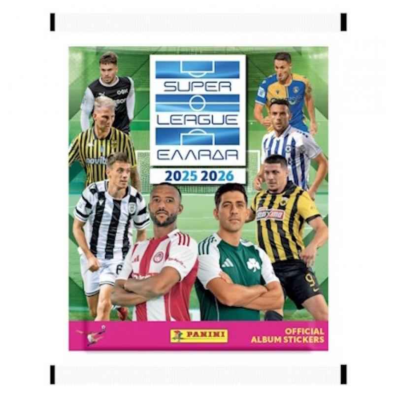 Panini Superleague 2026 Stickers Booster Pack (6 Αυτ.)