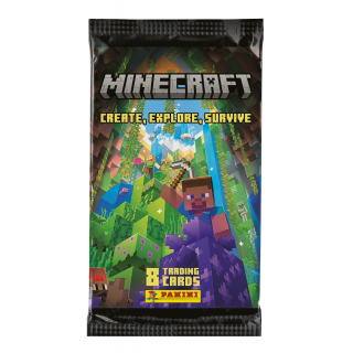Panini Minecraft Trading Cards Booster Pack (8 Κάρτες)