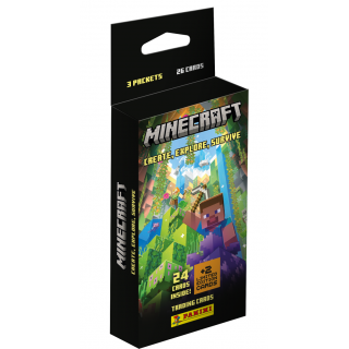 Panini Minecraft Trading Cards Eco Blister (24 Κάρτες + 2 Limited Edition)