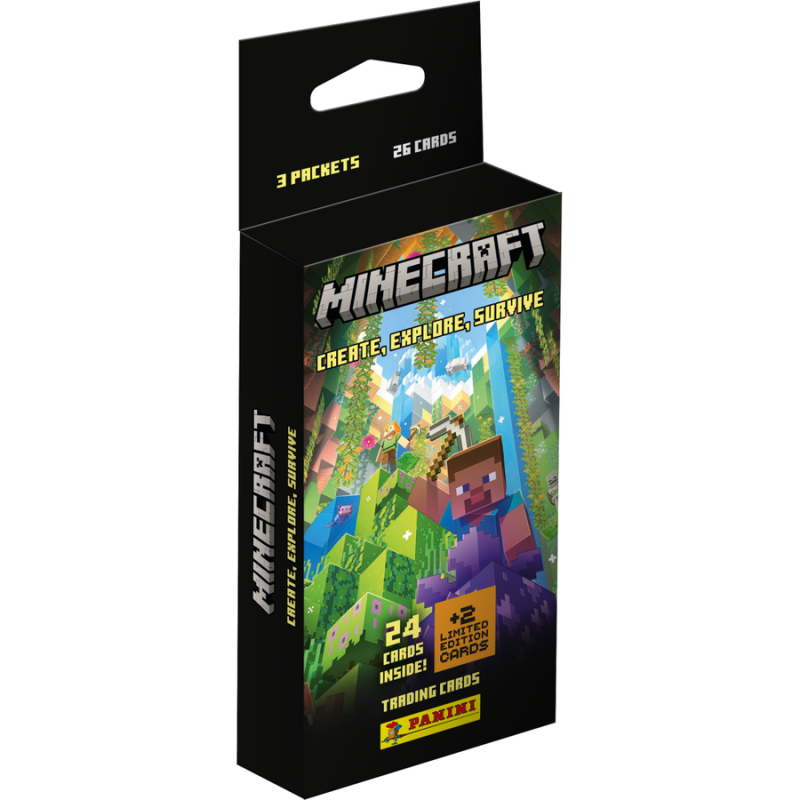Panini Minecraft Trading Cards Eco Blister (24 Κάρτες + 2 Limited Edition)