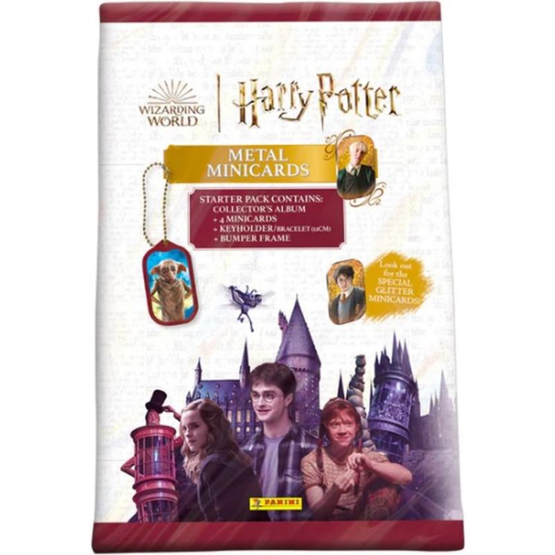 Panini Harry Potter Starter Pack (Collector's album + 4 Minicards + Card Holder & Chain Set)