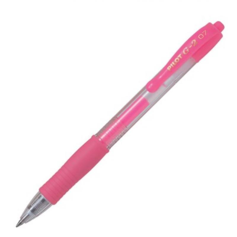 Pilot Στυλό G-2 0.7 Neon Ροζ
