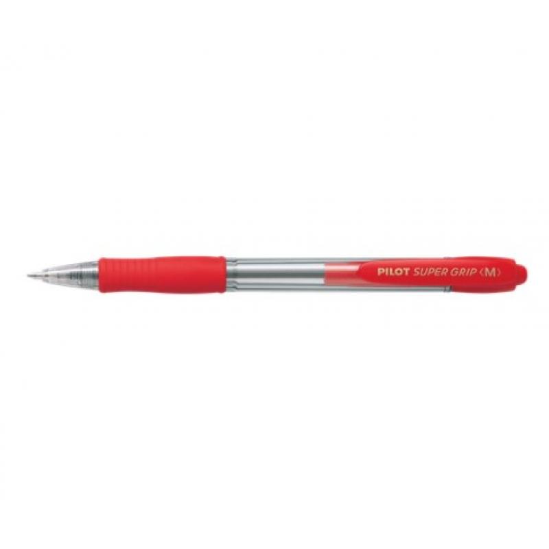 Pilot Στυλό Super Grip Medium Κόκκινο