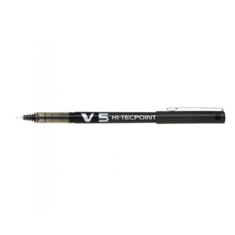 Pilot Στυλό Υγρής Μελάνης V5 Hi-Tecpoint 0.5 Μαύρο