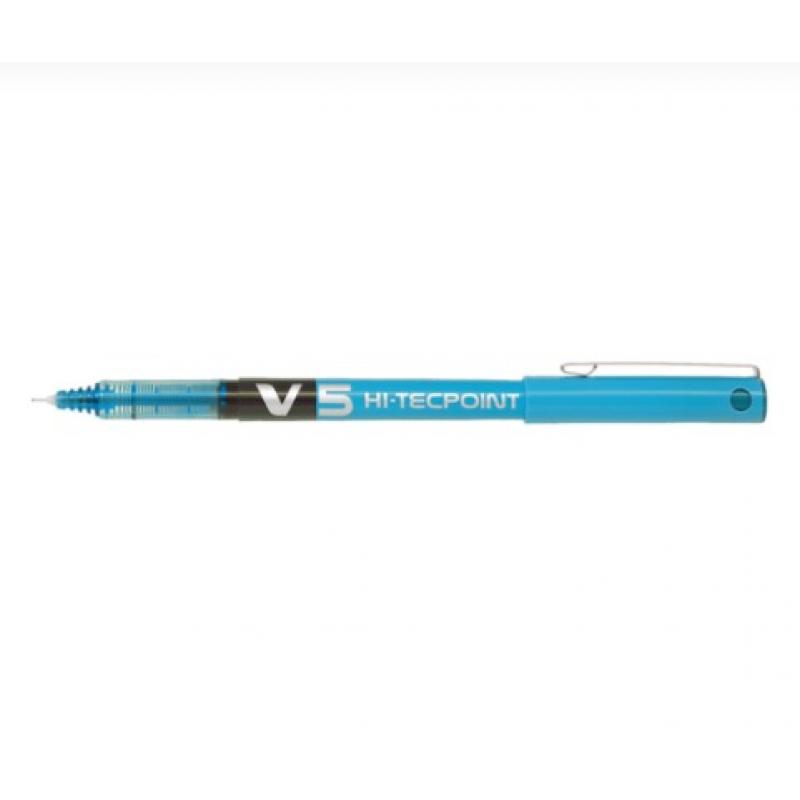 Pilot Στυλό Υγρής Μελάνης V5 Hi-Tecpoint 0.5 Σιελ