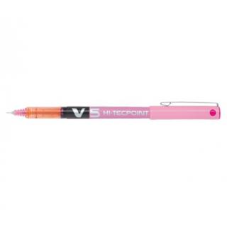 Pilot Στυλό Υγρής Μελάνης V5 Hi-Tecpoint 0.5 Ροζ