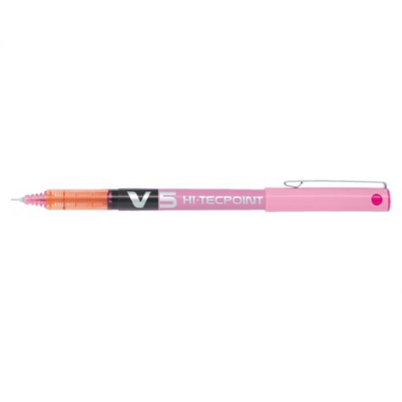 Pilot Στυλό Υγρής Μελάνης V5 Hi-Tecpoint 0.5 Ροζ