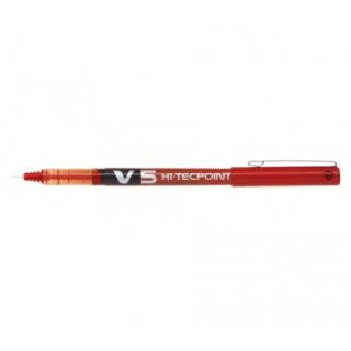Pilot Στυλό Υγρής Μελάνης V5 Hi-Tecpoint 0.5 Κόκκινο