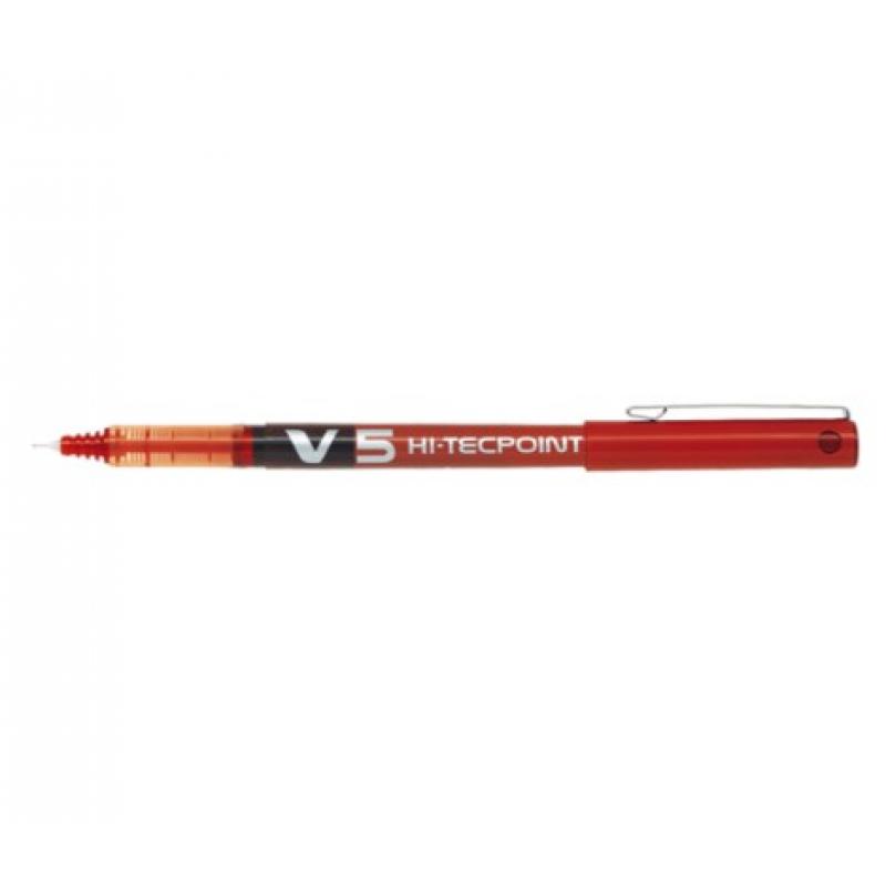 Pilot Στυλό Υγρής Μελάνης V5 Hi-Tecpoint 0.5 Κόκκινο