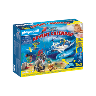 Playmobil Advent Calendar - 70776 Υποβρύχια Αποστολή Αστυνομίας Χριστουγεννιάτικ