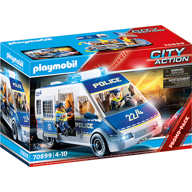Playmobil - 70899 Αστυνομικό Λεωφορείο με Φώτα και Ήχο