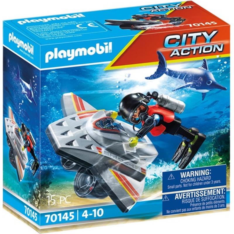Playmobil - Επιχείρηση Διάσωσης με Καταδυτικό Scooter