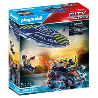Playmobil - Καταδίωξη Αμφίβιου Οχήματος από Αστυνομικό Αλεξίπτωτο