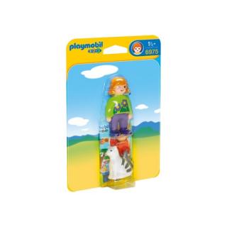 Playmobil 1.2.3. - Κορίτσι με Γατούλα