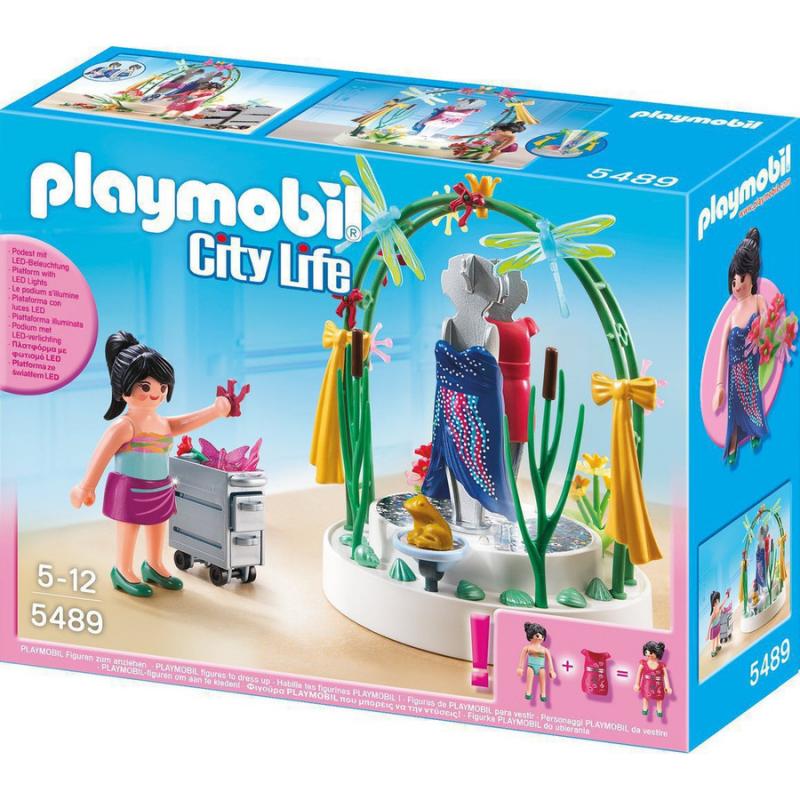 Playmobil City Life - 5489 Διακοσμήτρια με LED Βιτρίνα Ρούχων
