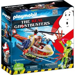 Playmobil Ghostbusters - 9385 Δρ. Βένκμαν με Ελικόπτερο
