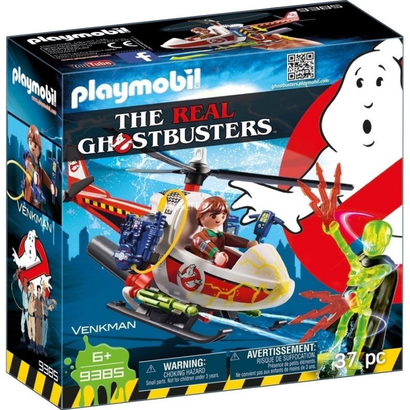 Playmobil Ghostbusters - 9385 Δρ. Βένκμαν με Ελικόπτερο