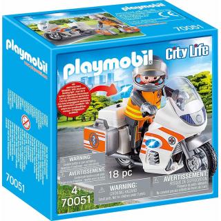 Playmobil City Life - 70051 Διασώστης με Μοτοσικλέτα