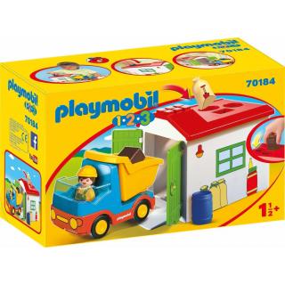 Playmobil 1.2.3 - Φορτηγό με Γκαράζ
