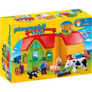 Playmobil 1.2.3 - Φάρμα - Βαλιτσάκι