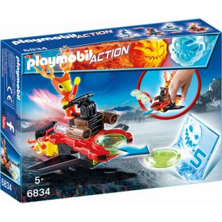 Playmobil Action - 6834 Firefighter με Εκτοξευτή Δίσκων