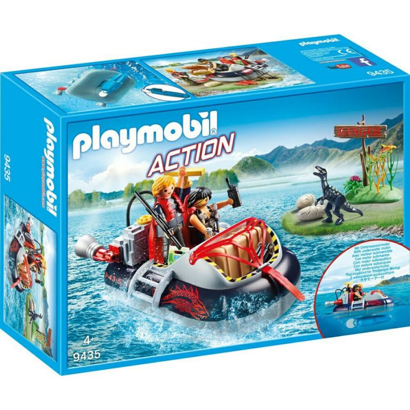Playmobil Action - 9435 Χόβερκραφτ με Εξερευνητές Δεινοσαύρων (ΣΚΙΣΜΕΝΗ ΣΥΣΚΕΥΑΣ