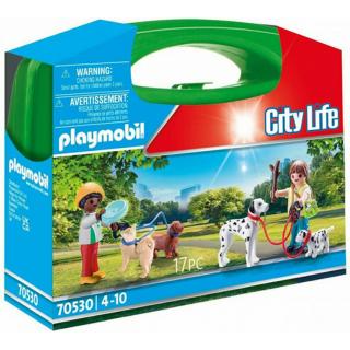 Playmobil City Life - Βαλιτσάκι Βόλτα με Σκυλάκια