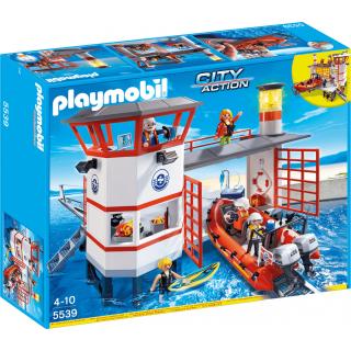 Playmobil City Action - 5539 Πλωτή Βάση Ακτοφυλακής με Φάρο