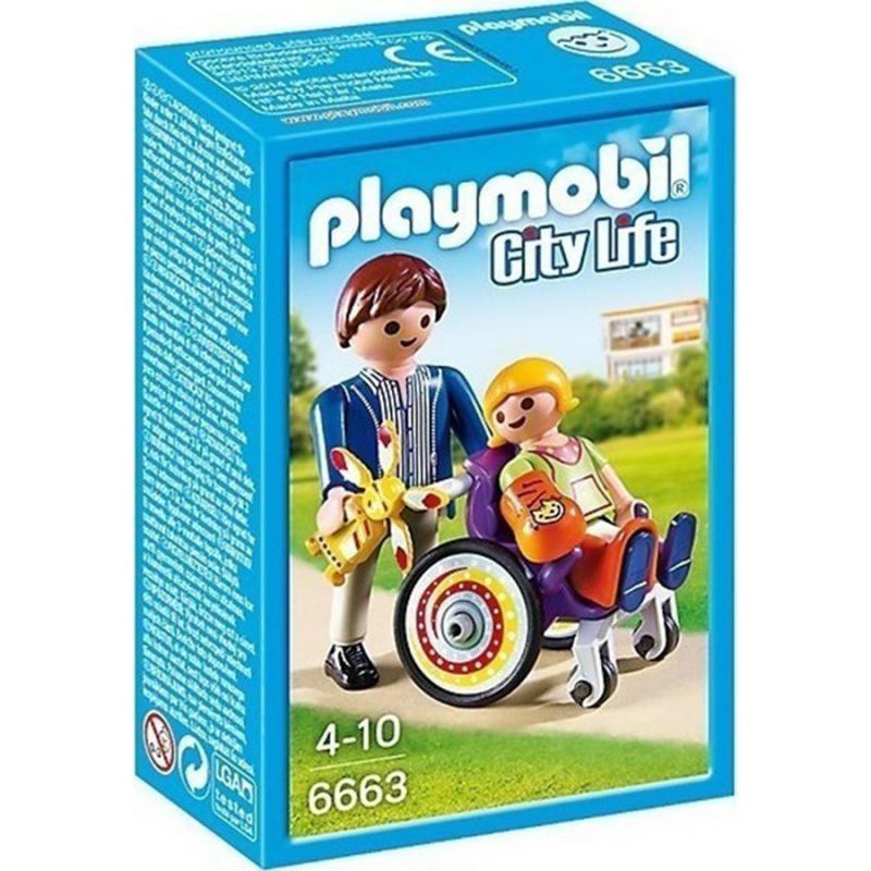 Playmobil City Life - 6663 Παιδί σε Νοσοκομειακό Καροτσάκι