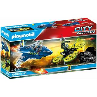 Playmobil City Action - 70780 Καταδίωξη Drone από Αστυνομικό Τζετ