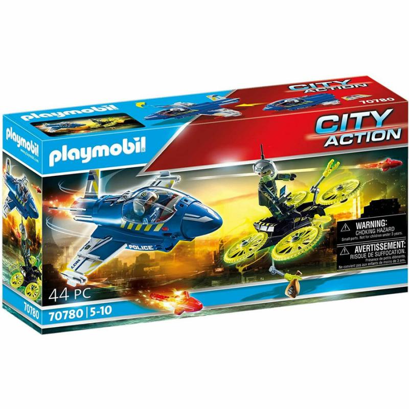 Playmobil City Action - 70780 Καταδίωξη Drone από Αστυνομικό Τζετ