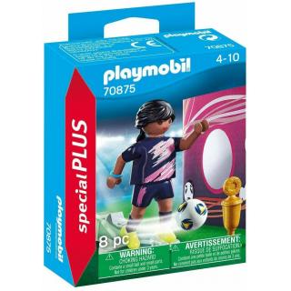 Playmobil - Γυναίκα Ποδοσφαιριστής με Τοίχο Εξάσκησης