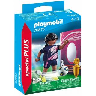 Playmobil - Γυναίκα Ποδοσφαιριστής με Τοίχο Εξάσκησης