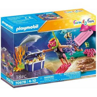 Playmobil - Gift Set Δύτρια με Σεντούκι Θησαυρού