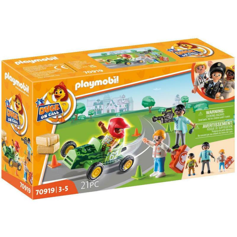 Playmobil - Duck on Call - 70919 Επιχείρηση Διάσωσης: Διάσωση στα Go-Kart!
