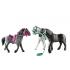 Playmobil - Τρία άλογα: Friesian, Knabstrupper & Andalusian