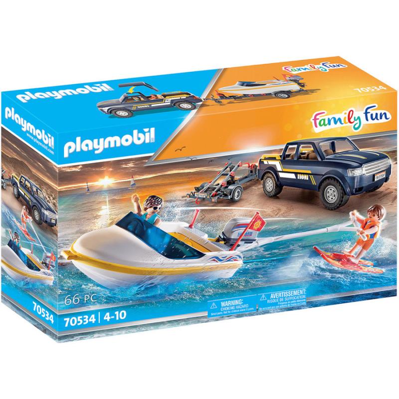 Φορτηγάκι με Τρέιλερ και Ταχύπλοο - Family Fun - 70534 Playmobil