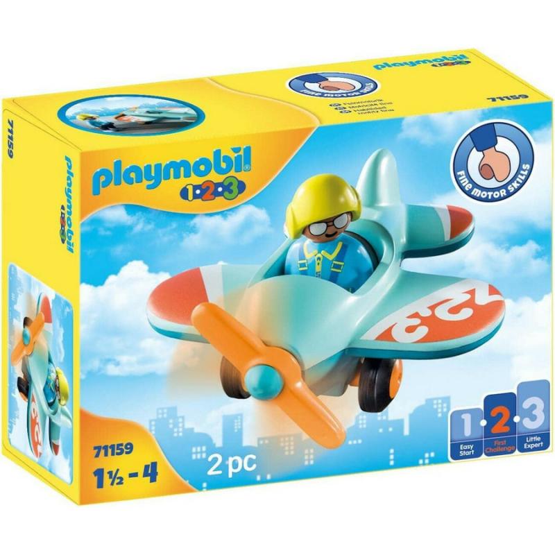 Playmobil 1.2.3 - 71159 Πιλότος με Αεροπλανάκι