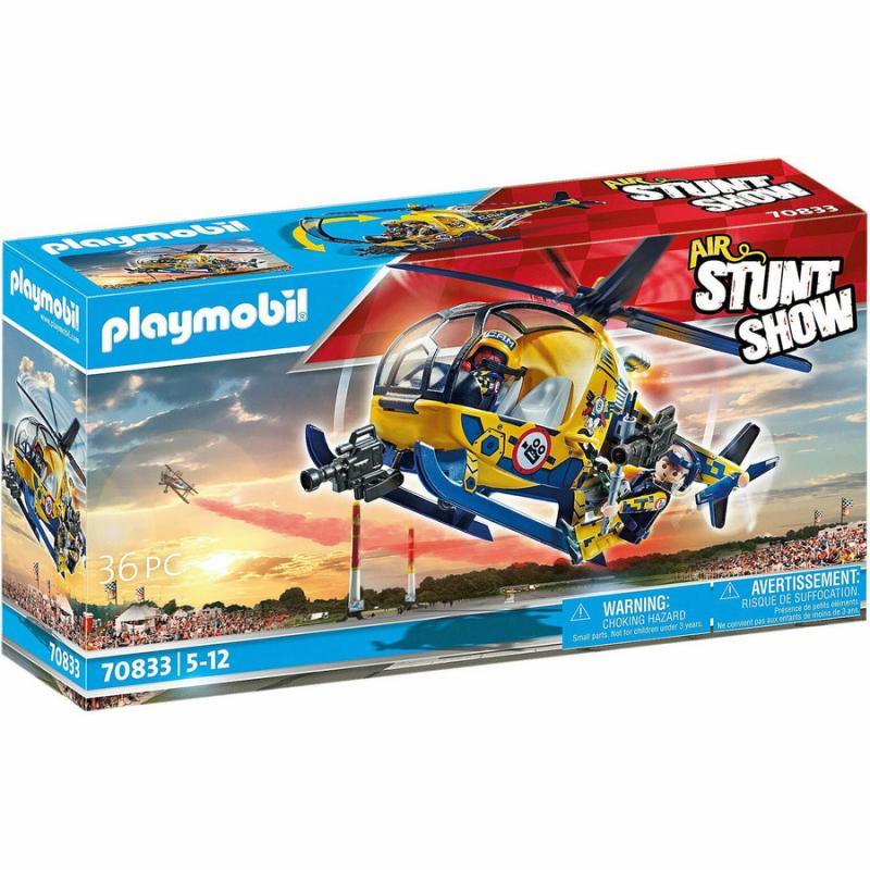 Playmobil Air Stunt Show - 70833 Ελικόπτερο με Κινηματογραφικό Συνεργείο
