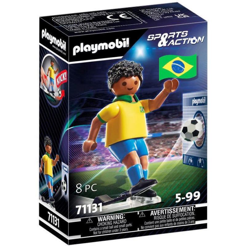 Playmobil Sports & Action - 71131 Ποδοσφαιριστής Εθνικής Βραζιλίας