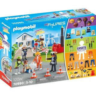 Playmobil - My Figures: 70980 Πυροσβεστική διάσωση