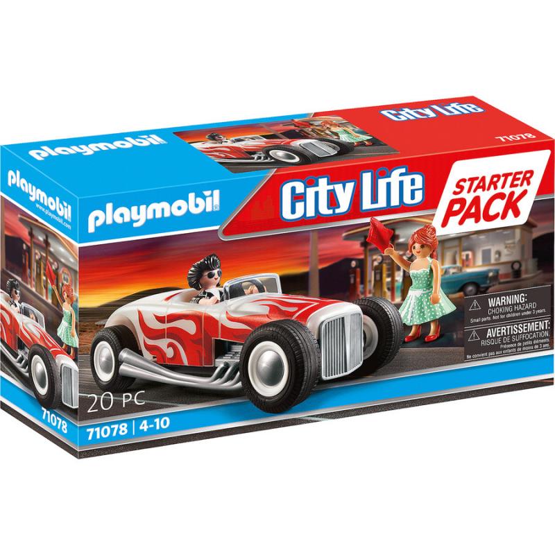 Playmobil City Life - 71078 Starter Pack Ζευγάρι με Vintage Αυτοκίνητο