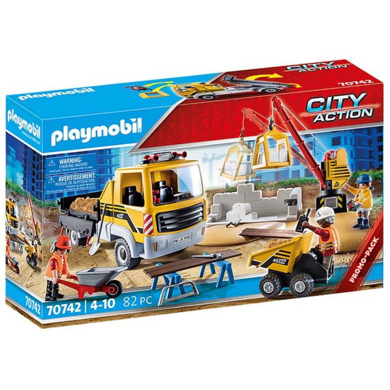 Εργοτάξιο με Ανατρεπόμενο Φορτηγό - City Action - 70742 Playmobil