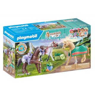 Playmobil Horses of Waterfall - 71356 Τρία ’λογα με Αξεσουάρ