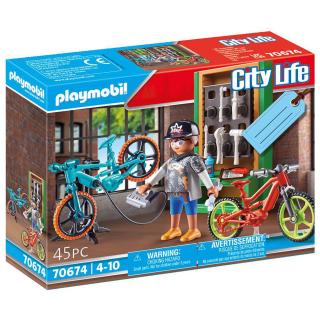Playmobil - Gift Set Συνεργείο ποδηλάτων