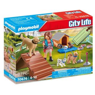 Playmobil City Life - 70676 Gift Set Εκπαιδεύτρια Σκύλων