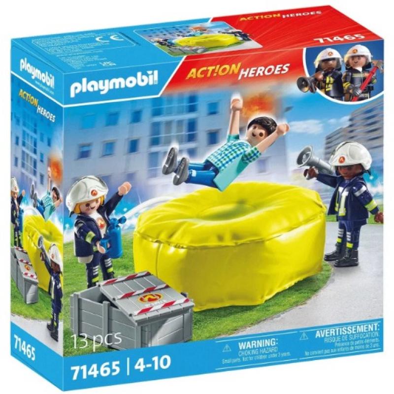 Playmobil Action Heroes: 71465 Πυροσβέστες με Στρώμα Διάσωσης