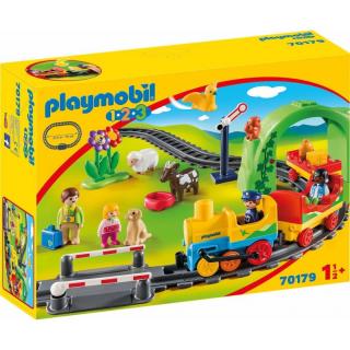 Playmobil 1.2.3. - 70179 Σετ Τρένου 1.2.3 με Ζωάκια και Επιβάτες