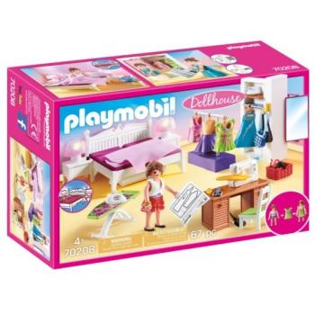 Playmobil Dollhouse - 70208 Υπνοδωμάτιο με Ατελιέ Ραπτικής