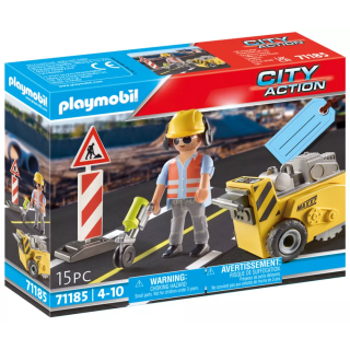 Playmobil City Action - 71185 Gift Set Οδικά Έργα